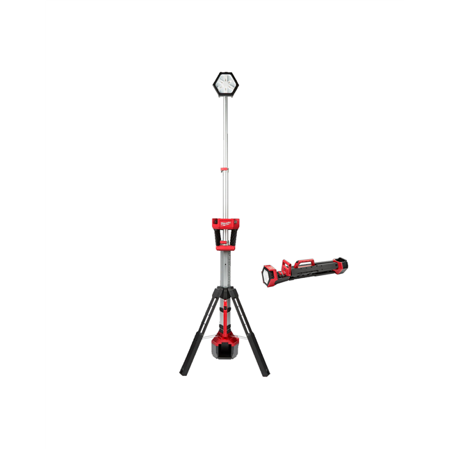 Milwaukee Rocket Dual Power Tower Light | DiVal Safety Equipment